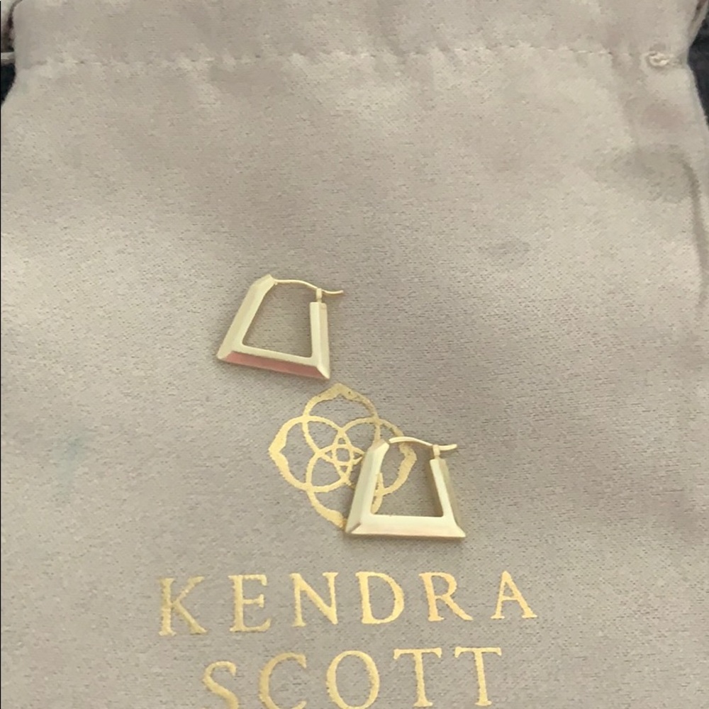 Kendra Scott gold Renzo huggies